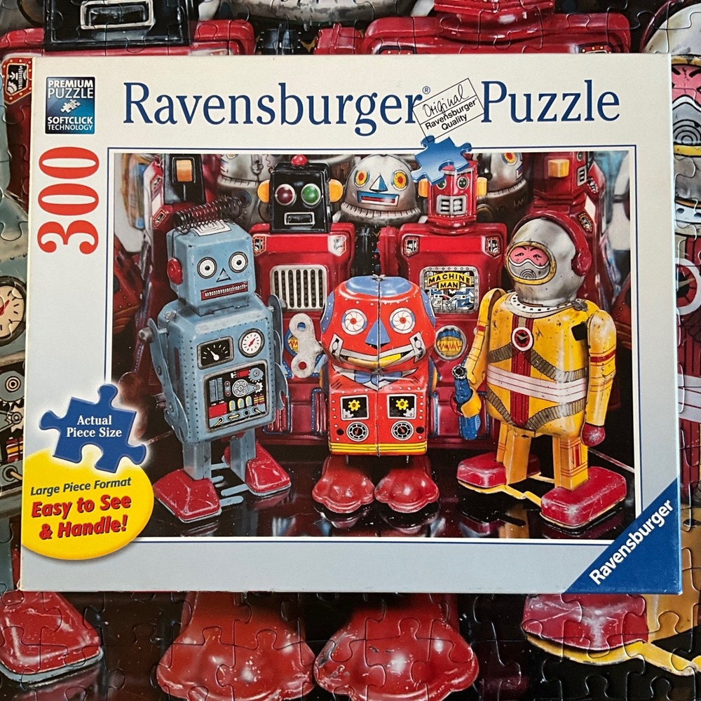 Ravensburger Puzzle "Tin Robots" 300 Large Pcs